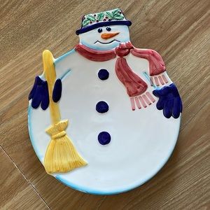 Holiday Christmas Plate
